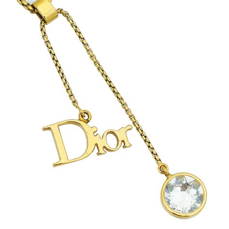 dior enlace|dior gold finish necklace.